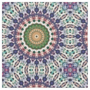Spectral Mandala Abstract Fabric
