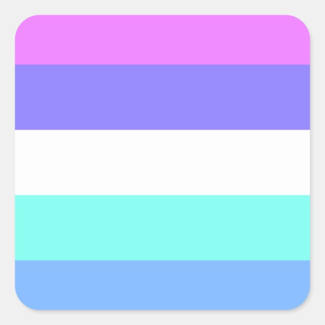 spectrasexual pride flag square sticker (Front)