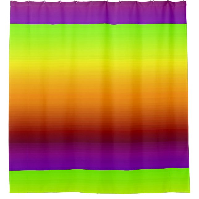Spectre de couleurs horizontales -3 rideau de douc (Devant)