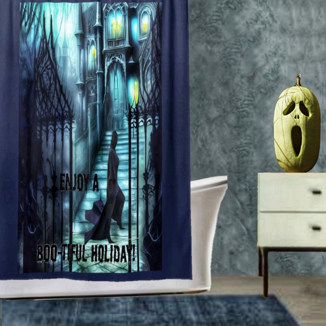 Spectre On The Steps (Shower in creepy style, with this Spectre On The Steps Shower Curtain!)