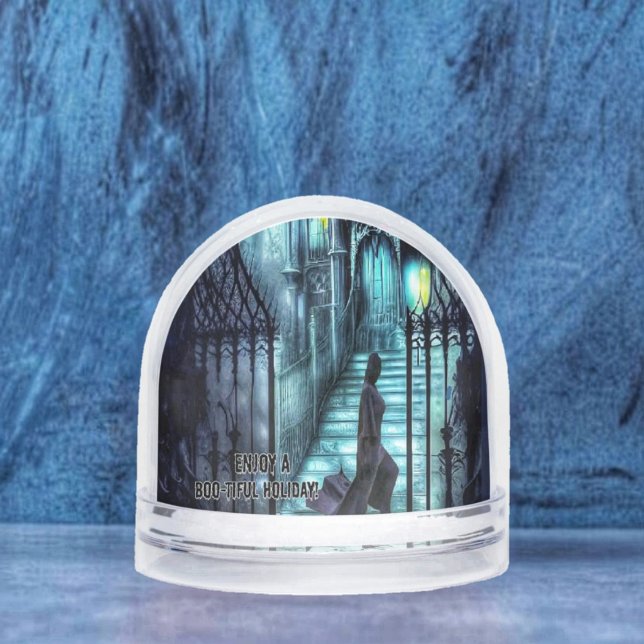 Spectre Sur Les Marches (This Spectre On The Steps Snow Globe, would make a haunting gift for someone's  birthday in October!)