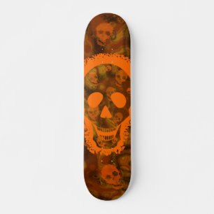Spectres crâniens Grand crâne Orange skateboard