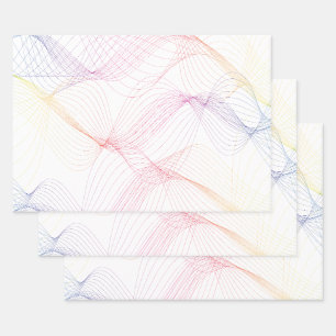 Spectrum Colour Wavelength Lines Wrapping Paper Sheet