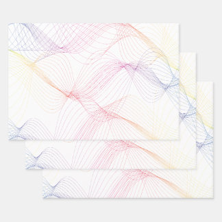 Spectrum Colour Wavelength Lines Wrapping Paper Sheet