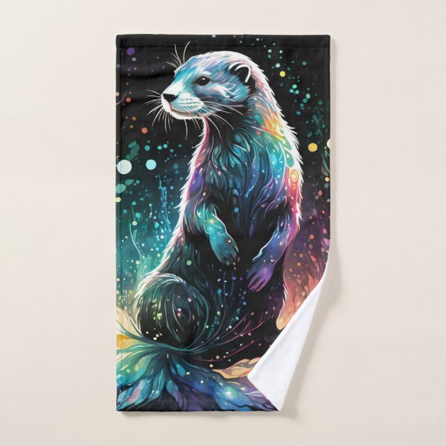 Spectrum Edge: The Otters Glow Bath Towel Set (Hand Towel)