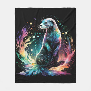 Spectrum Edge: The Otters Glow Fleece Blanket