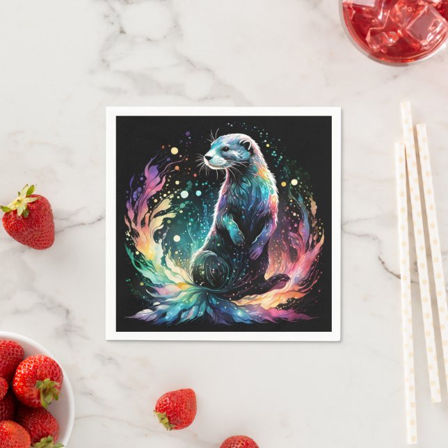 Spectrum Edge: The Otters Glow Napkin (Insitu)