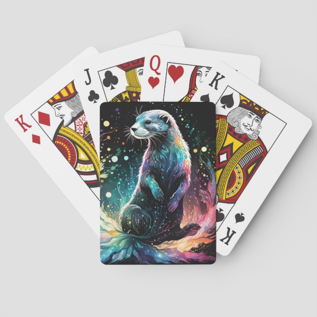 Spectrum Edge: The Otters Glow Playing Cards (Back)