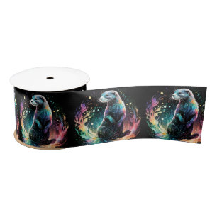 Spectrum Edge: The Otters Glow Satin Ribbon