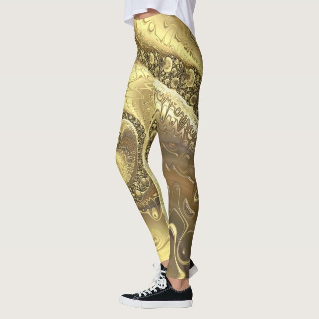 Spectrum of gold colour sheets leggings (Left)
