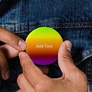 Spectrum of Horizontal Colors -3 2 Inch Round Button