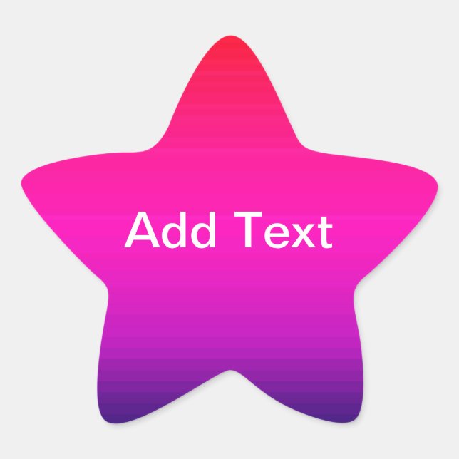 Spectrum of Horizontal Colors - 4 Star Sticker (Front)