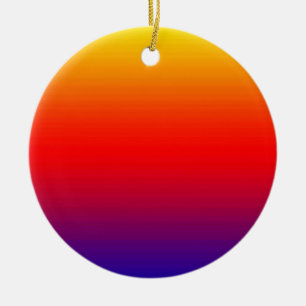 Spectrum of Horizontal Colours -1 Ceramic Ornament