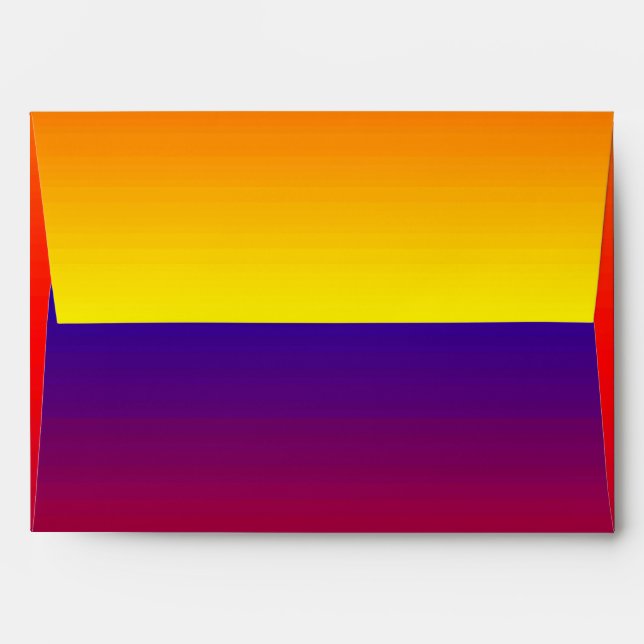 Spectrum of Horizontal Colours -1 Envelope (Back (Top Flap))