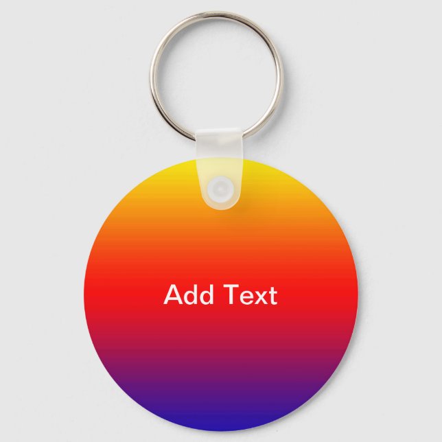 Spectrum of Horizontal Colours -1 Keychain (Front)