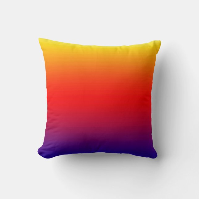Spectrum of Horizontal Colours -1 Throw Pillow (Front)