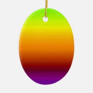 Spectrum of Horizontal Colours -3 Ceramic Ornament