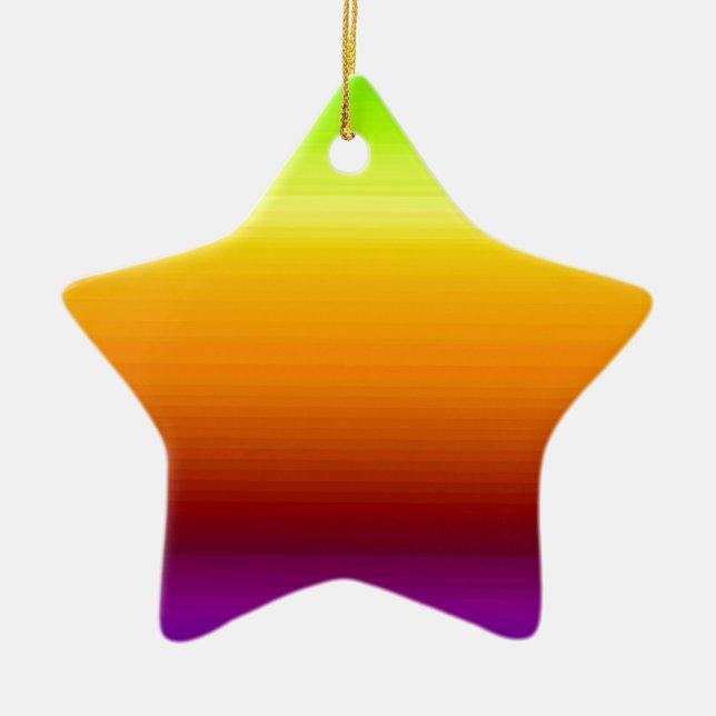 Spectrum of Horizontal Colours -3 Ceramic Ornament (Front)