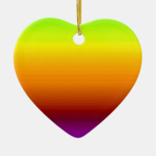 Spectrum of Horizontal Colours -3 Ceramic Ornament
