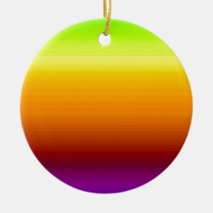 Spectrum of Horizontal Colours -3 Ceramic Ornament