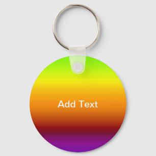 Spectrum of Horizontal Colours -3 Keychain