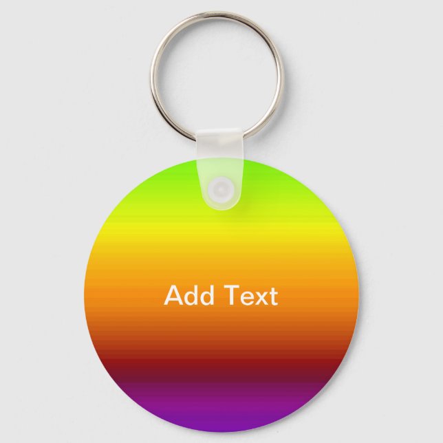 Spectrum of Horizontal Colours -3 Keychain (Front)