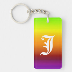 Spectrum of Horizontal Colours -3 Keychain
