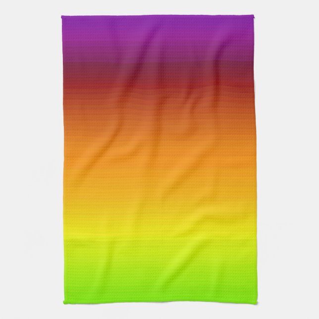 Spectrum of Horizontal Colours -3 Kitchen Towel (Vertical)
