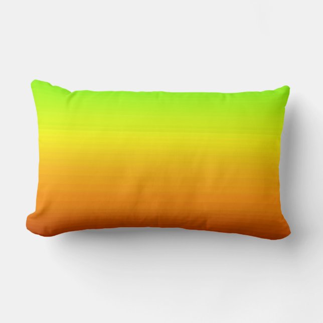 Spectrum of Horizontal Colours -3 Lumbar Pillow (Front)