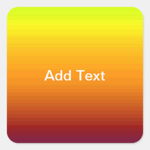 Spectrum of Horizontal Colours -3 Square Sticker