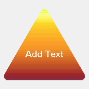 Spectrum of Horizontal Colours -3 Triangle Sticker