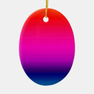 Spectrum of Horizontal Colours - 4 Ceramic Ornament