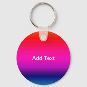 Spectrum of Horizontal Colours - 4 Keychain