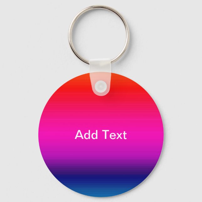 Spectrum of Horizontal Colours - 4 Keychain (Front)