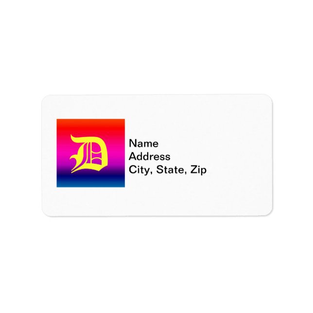 Spectrum of Horizontal Colours - 4 Label (Front)