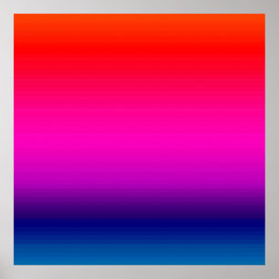 Spectrum of Horizontal Colours - 4 Poster