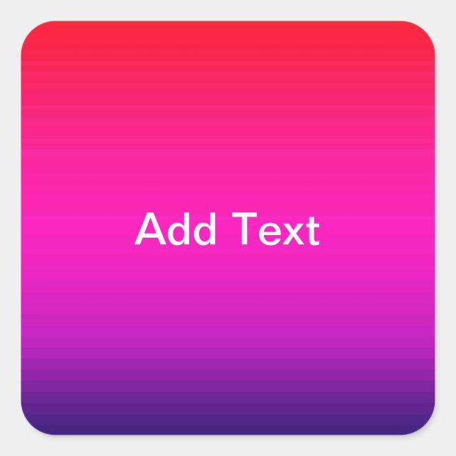 Spectrum of Horizontal Colours - 4 Square Sticker (Front)