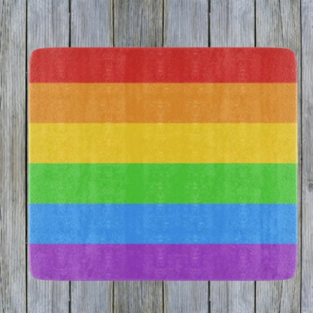 Spectrum of Pride Glass Cutting Board (Creator Uploaded)