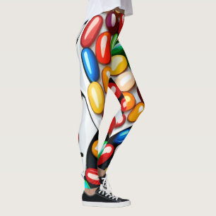 Spectrum of Sweetness: Jelly Beans in Technicolor Leggings