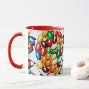 Spectrum of Sweetness: Jelly Beans in Technicolor  Mug