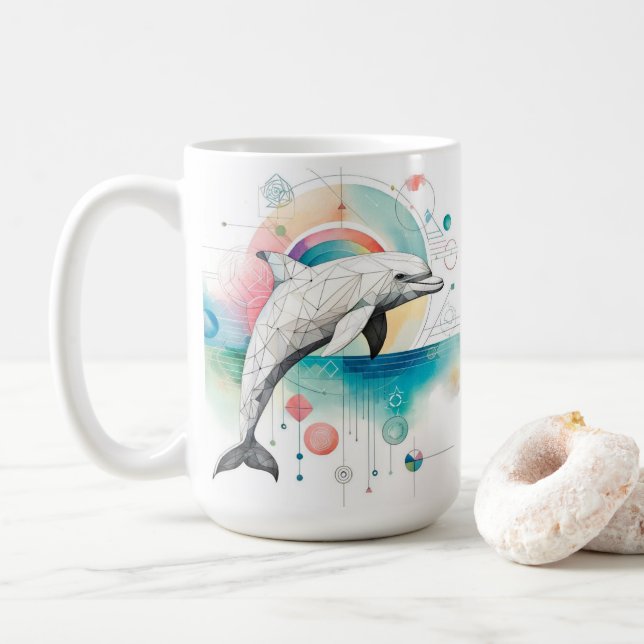 Spectrum of the Sea Coffee Mug (With Donut)