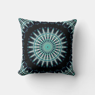 Spectrum Soundwave Mandala Throw Pillow