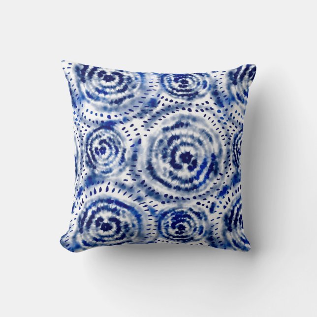 “Spectrum Splash Pillow” Throw Pillow (Front)