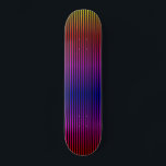 Spectrum Stripes Skateboard<br><div class="desc">spectrum stripes patterned skateboard deck</div>