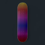 Spectrum Stripes Skateboard<br><div class="desc">spectrum stripes patterned skateboard deck</div>