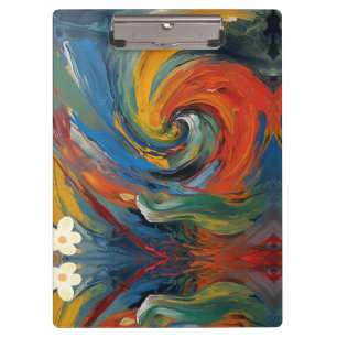 "Spectrum Swirl" Clipboard