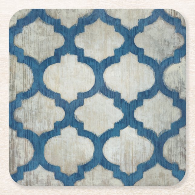 Spectrum Symmetry II Square Paper Coaster (Front)