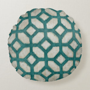 Spectrum Symmetry IX Round Pillow