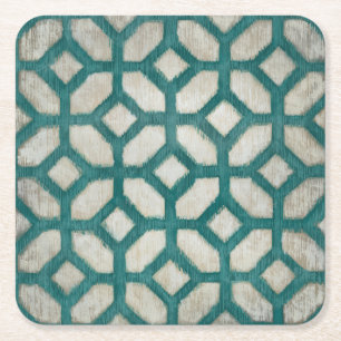 Spectrum Symmetry IX Square Paper Coaster