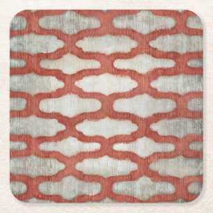 Spectrum Symmetry VI Square Paper Coaster